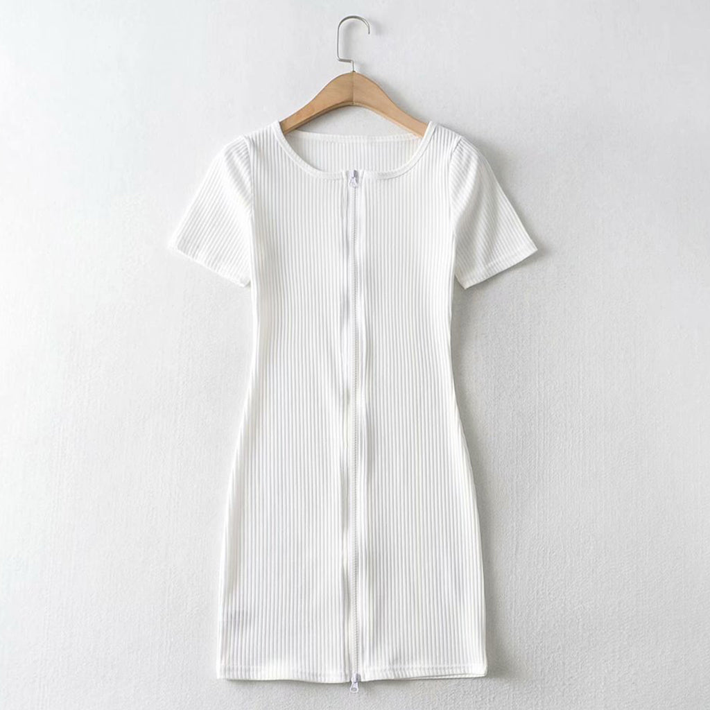 Sexy Tight Dress - 童貞を殺すチャックワンピース -