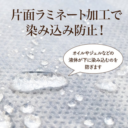 片面ラミネート加工で染み込み防止