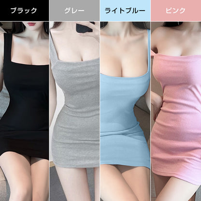 2way Simple Sexy Dress -２WAYニットシンプルワンピース-